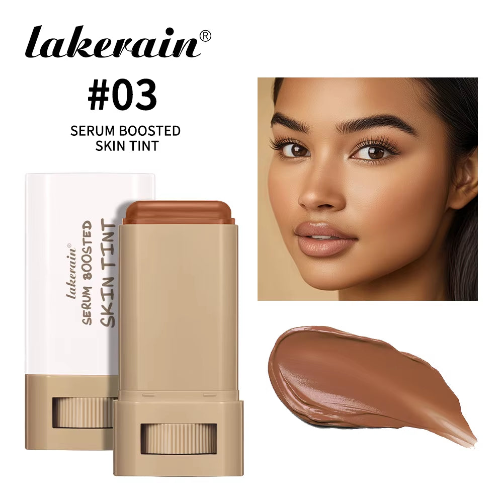 Magic Eraser Foundation Stick Serum Boosted Skin Tint Foundation Stick Smooth Plumper Hight Coverage Travel Bronze Foundation